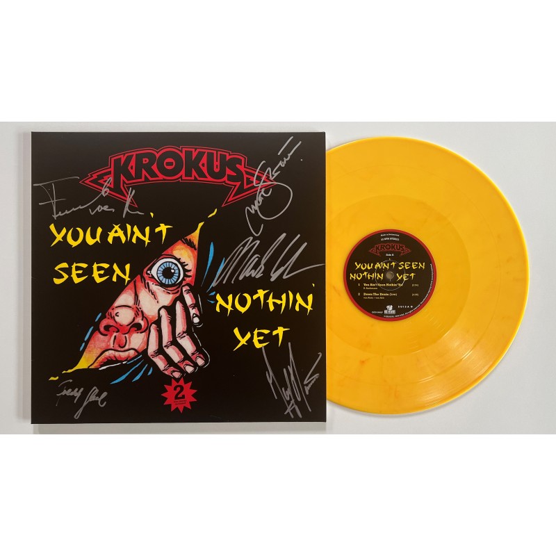 YOU AIN'T SEEN NOTHIN' YET - 12'' MAXI-SINGLE - MARBLED VINYL - SIGNED