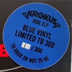 To Rock Or Not To Be - BLUE VINYL - 180GR 2LP