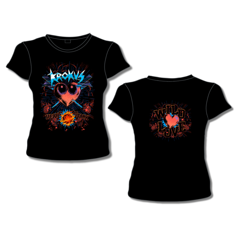 HEART ATTACK - T-SHIRT BLACK - WOMEN